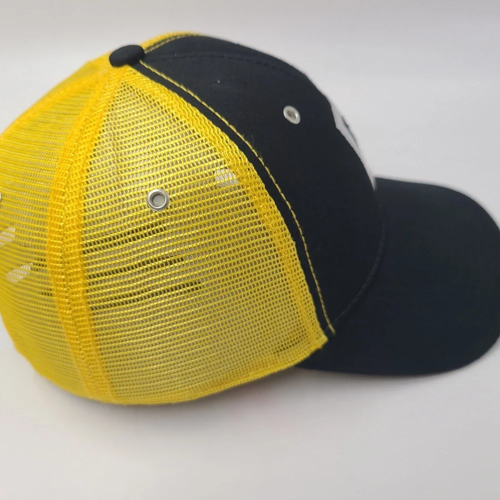 Columbus Crew Hat Snapback Trucker Mesh‎ Black Yellow MLS Soccer Lower Com Field